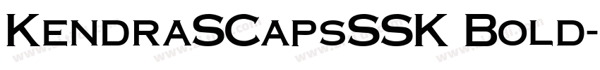KendraSCapsSSK Bold字体转换